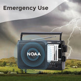 Radio with Best Reception, Transistor Radio, Battery Operated Radio by 3X D Cell Batteries AC Power